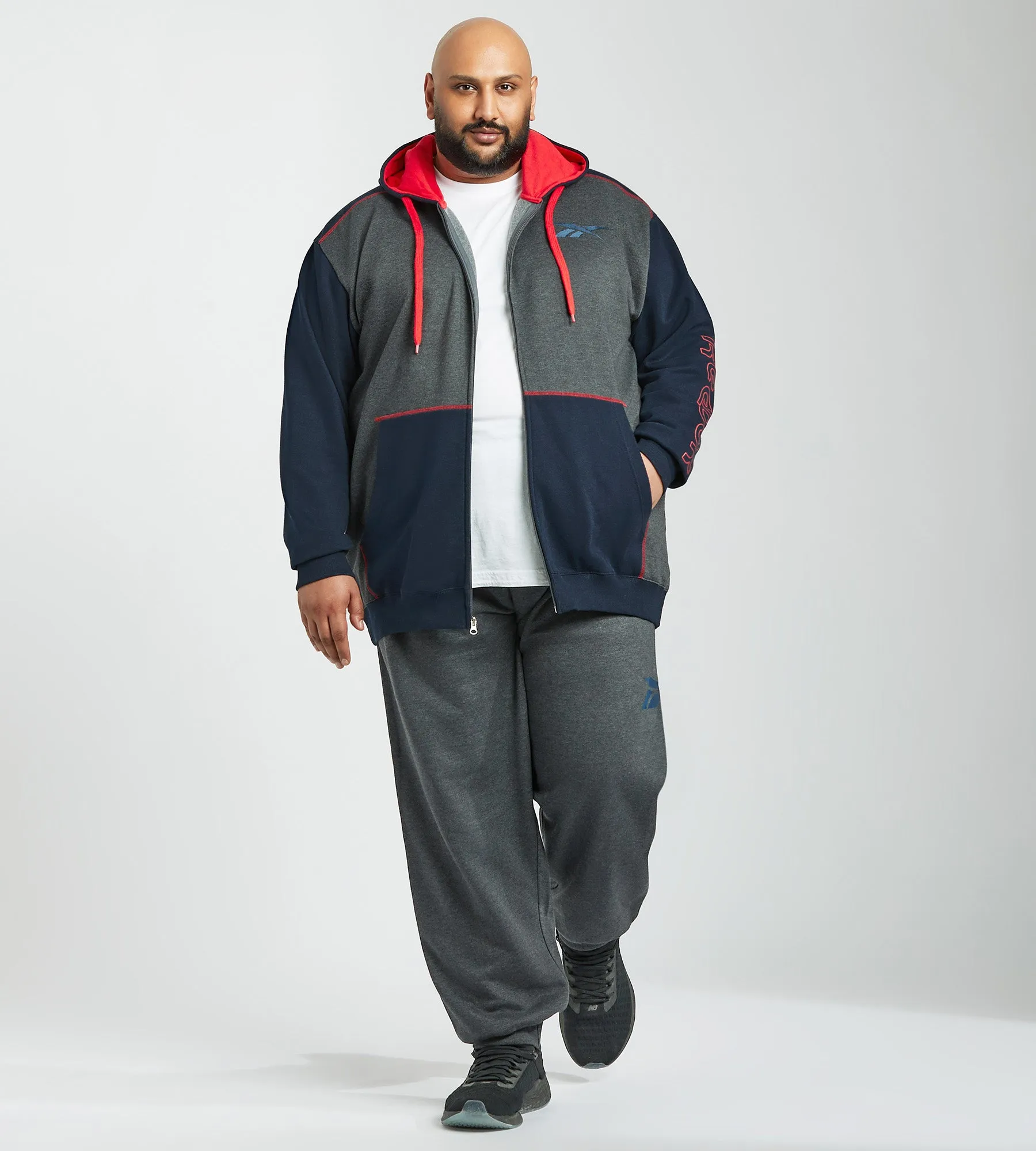 Colour Block Full Zip Hoodie sold by George Richards product image thumbnail 2