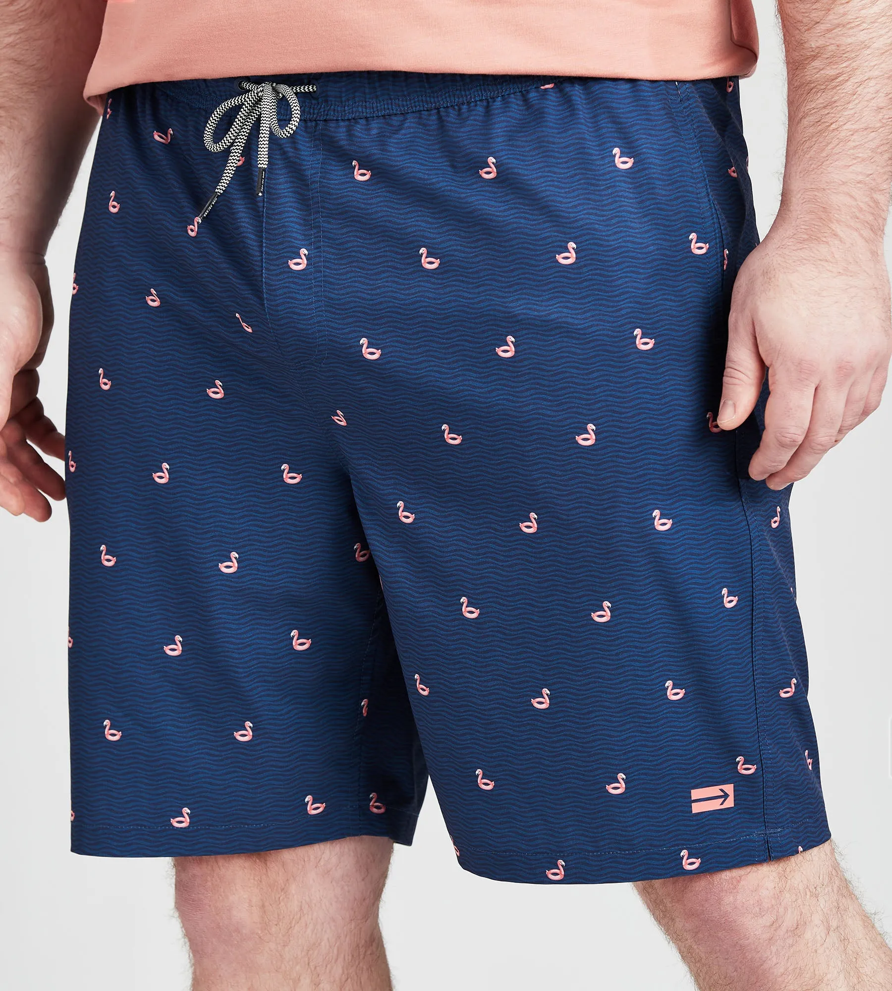 Flamingo Print Swim Shorts sold by George Richards