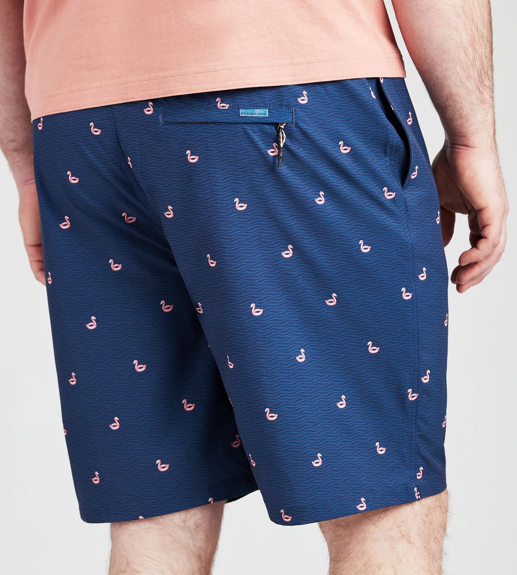 Flamingo Print Swim Shorts sold by George Richards product image thumbnail 3