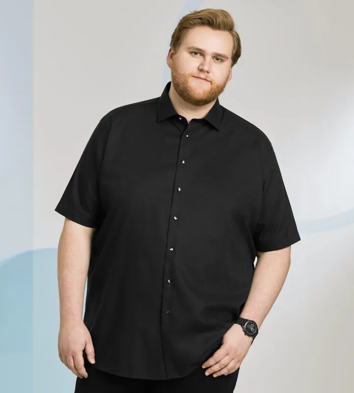 Short Sleeve Tonal Jacquard Casual Shirt sold by George Richards