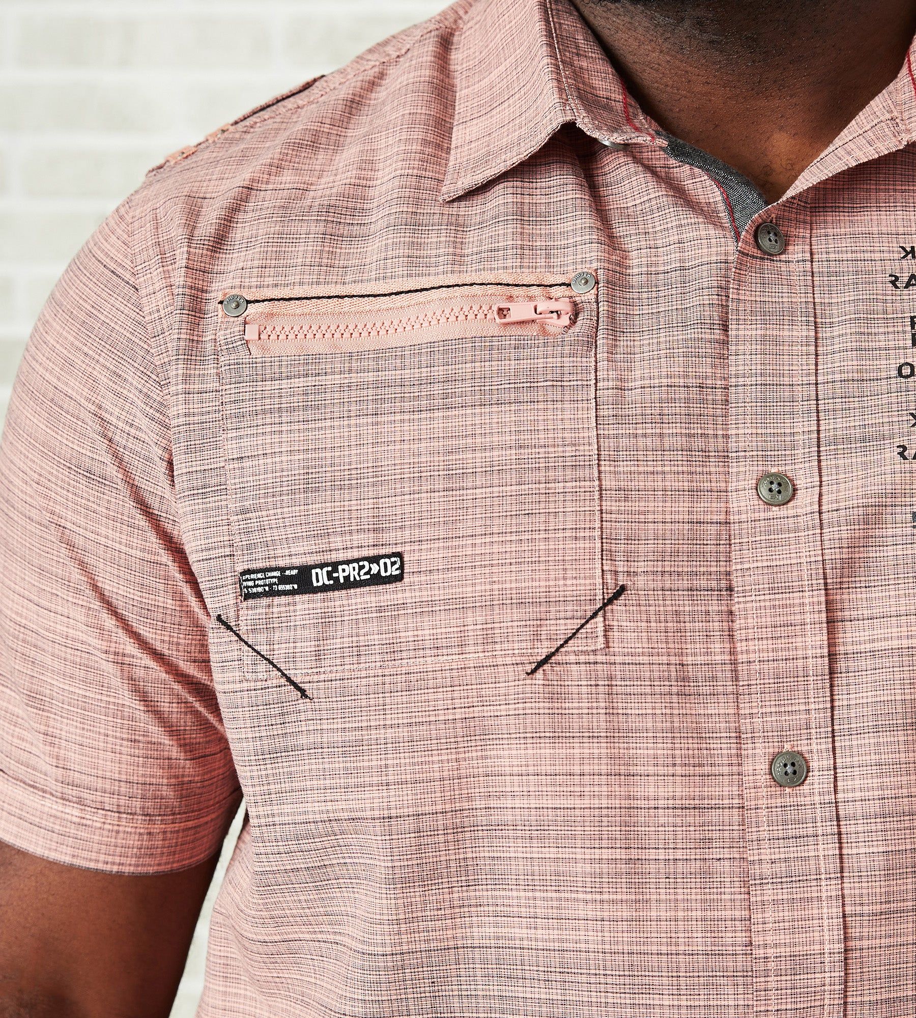 Tonal Textured Short Sleeve Sport Shirt sold by George Richards product image thumbnail 5