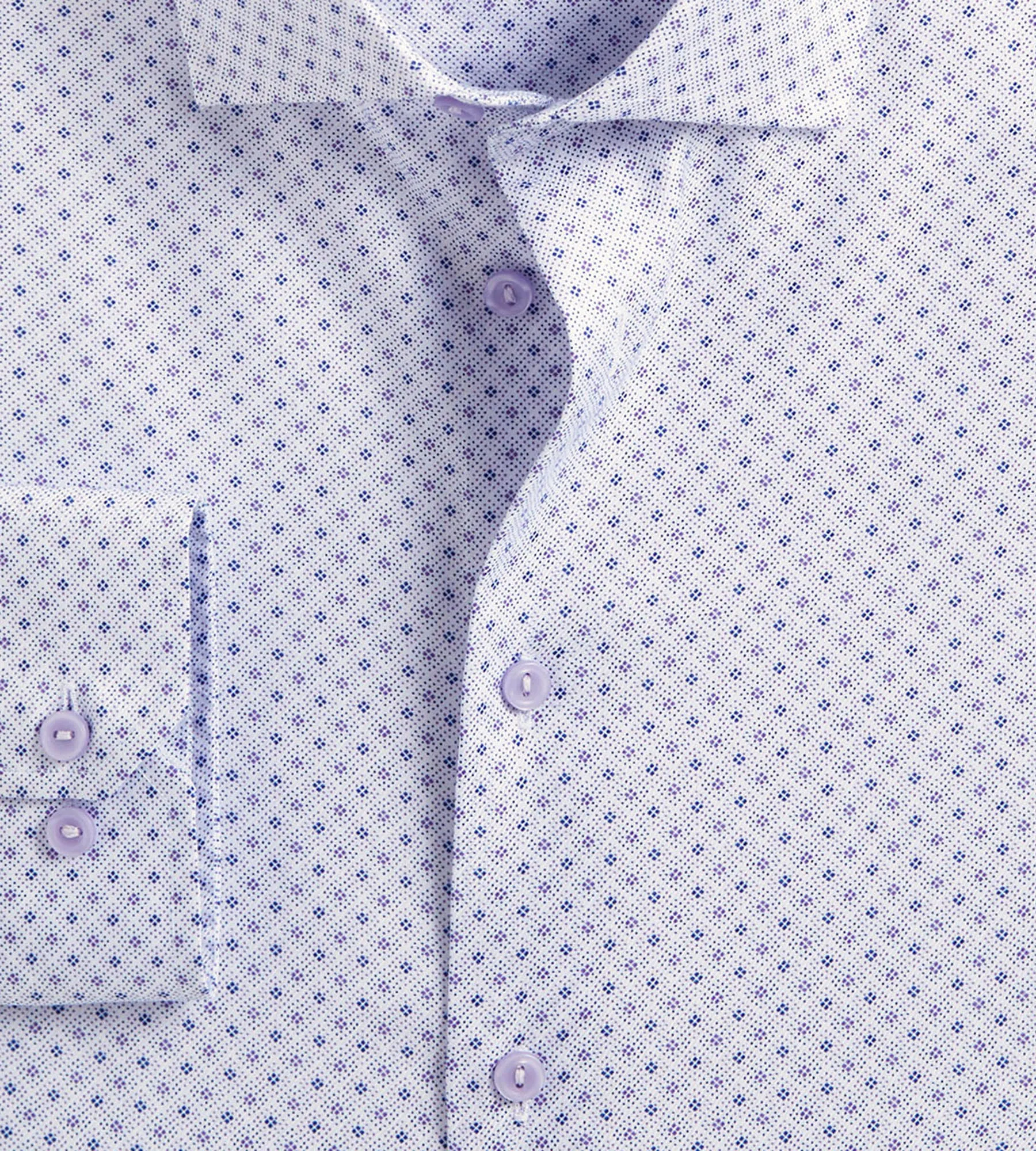 Modern Fit Non-Iron Diamond Print Dress Shirt sold by George Richards product image thumbnail 2