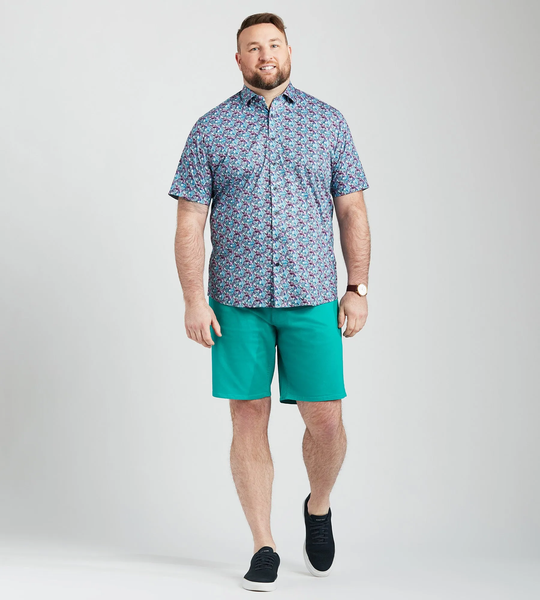 Leaf Print Casual Shirt sold by George Richards product image thumbnail 3