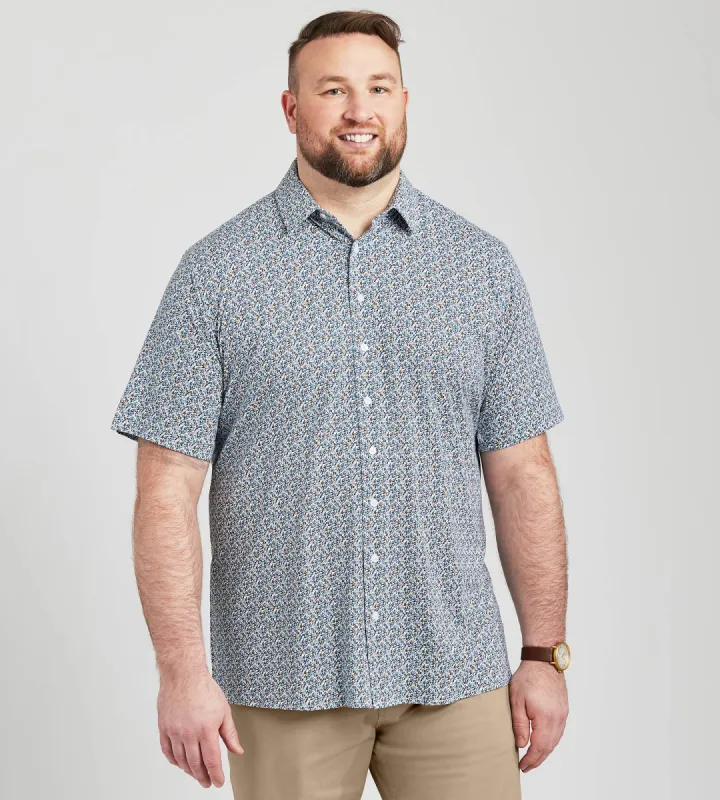 Allover Floral Knit Shirt sold by George Richards