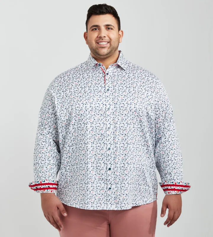 Leaf Print Casual Shirt sold by George Richards