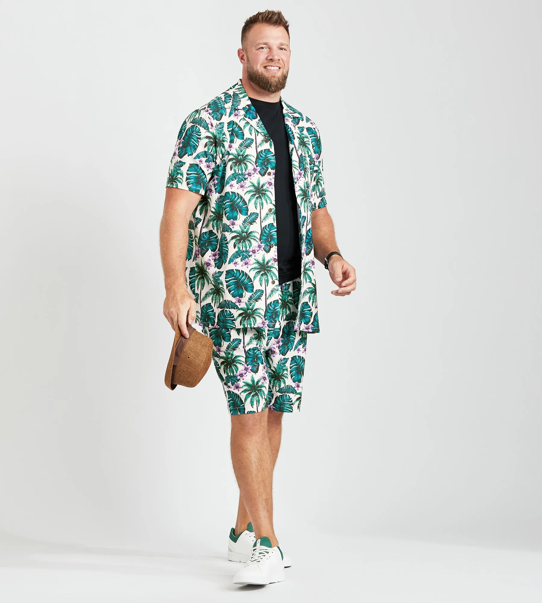 Leaf Print Resort Shirt sold by George Richards product image thumbnail 3