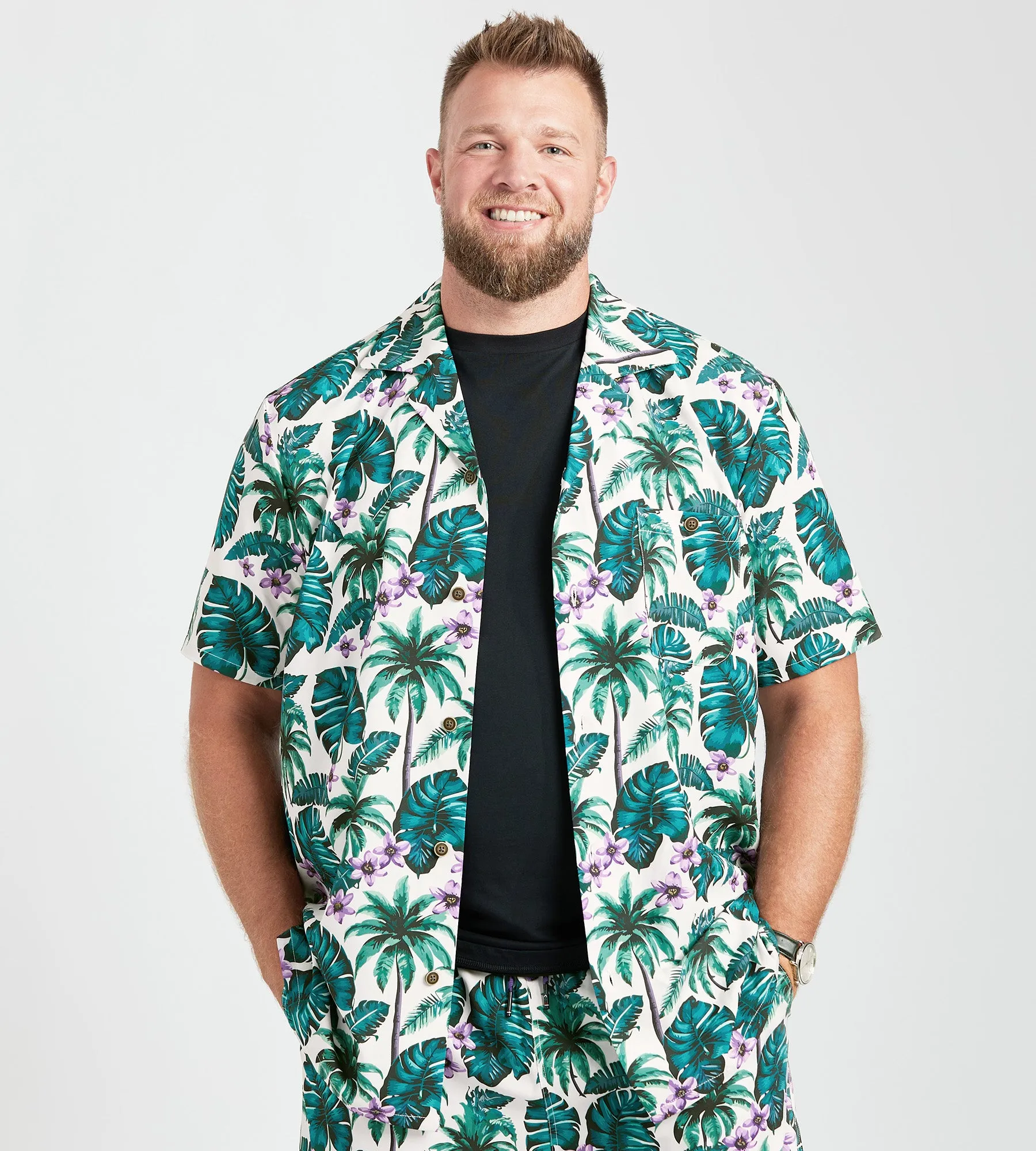 Leaf Print Resort Shirt sold by George Richards