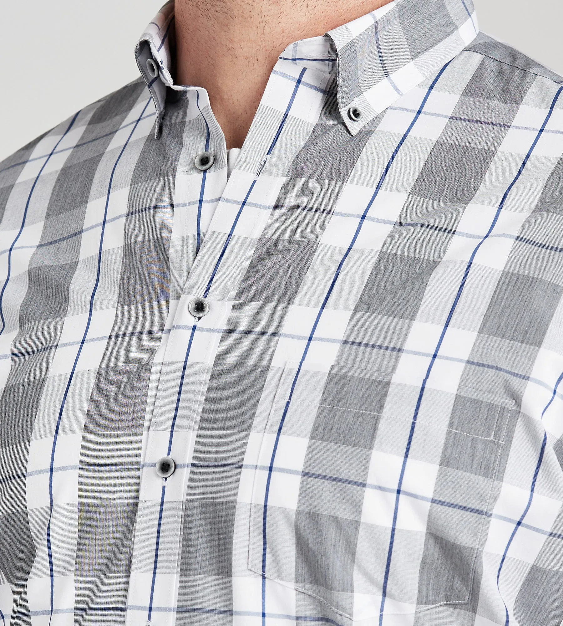 Easy Care Plaid Sport Shirt sold by George Richards product image thumbnail 2