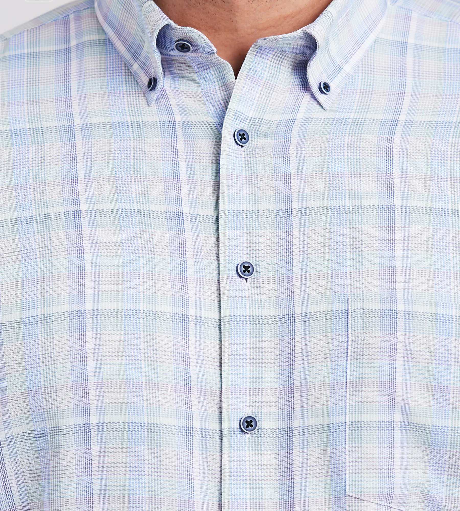 Easy Care Plaid Sport Shirt sold by George Richards product image thumbnail 2
