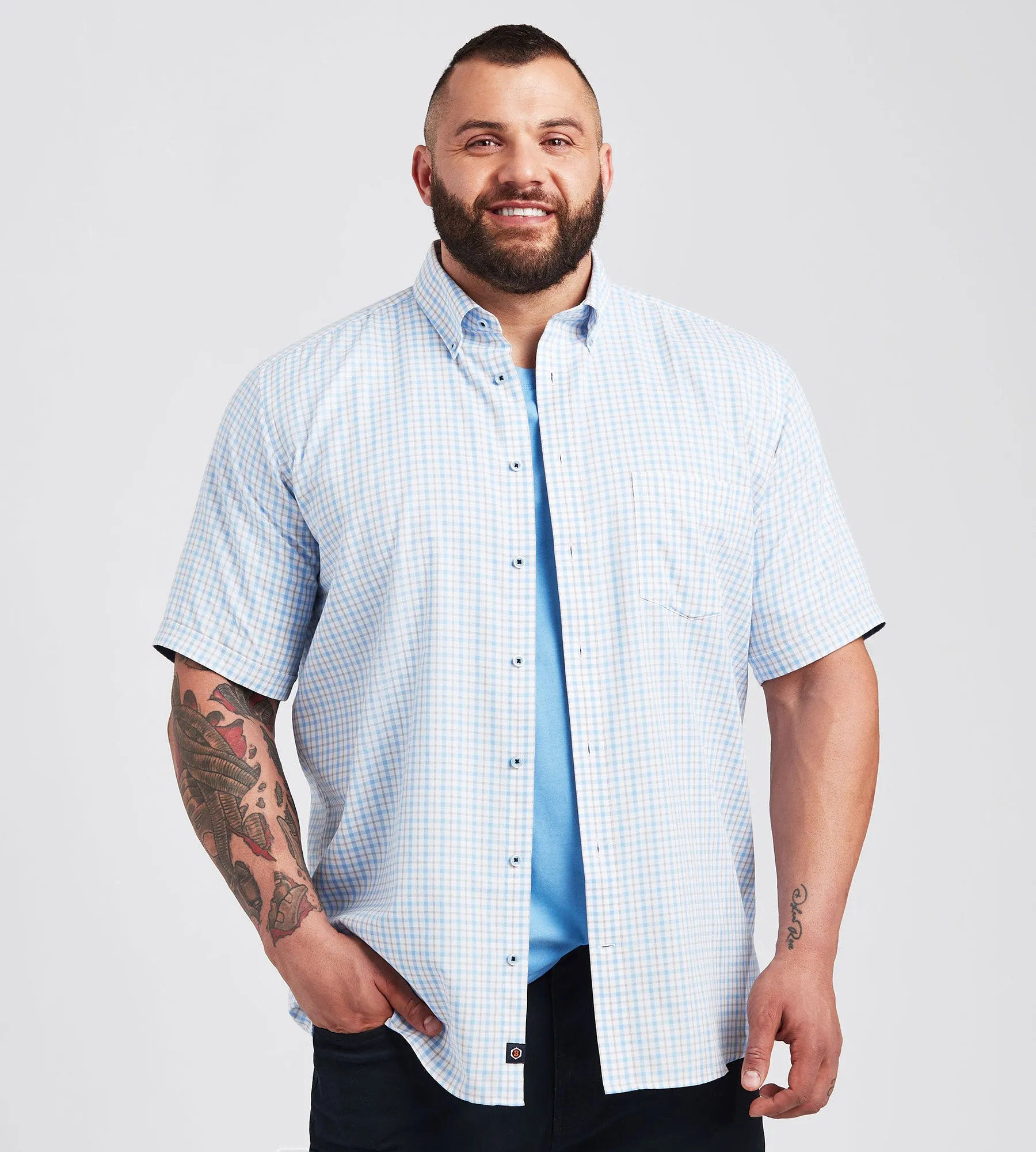 Easy Care Plaid Casual Shirt sold by George Richards