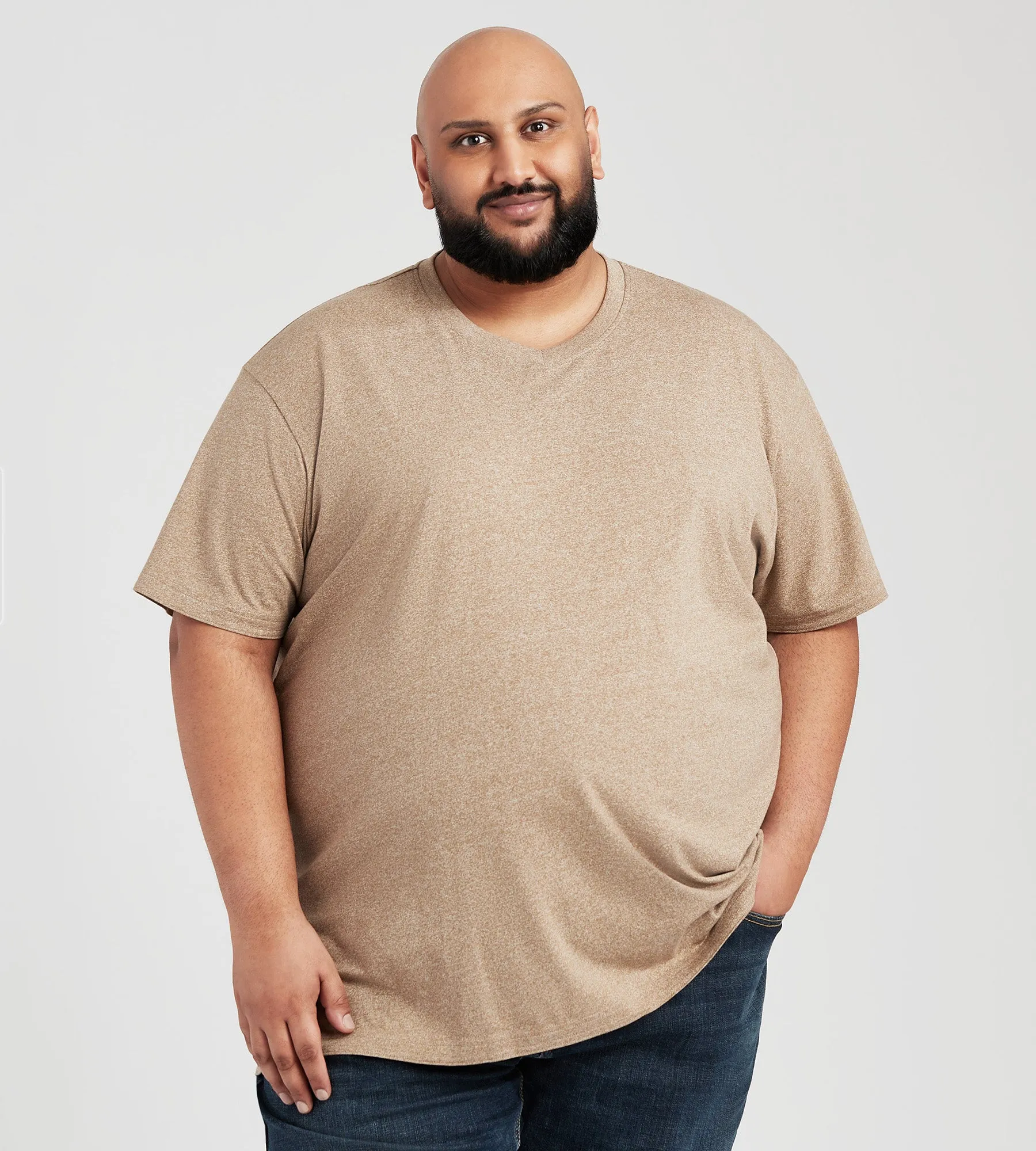 Ultimate V-Neck Marled Tee sold by George Richards product image thumbnail 4