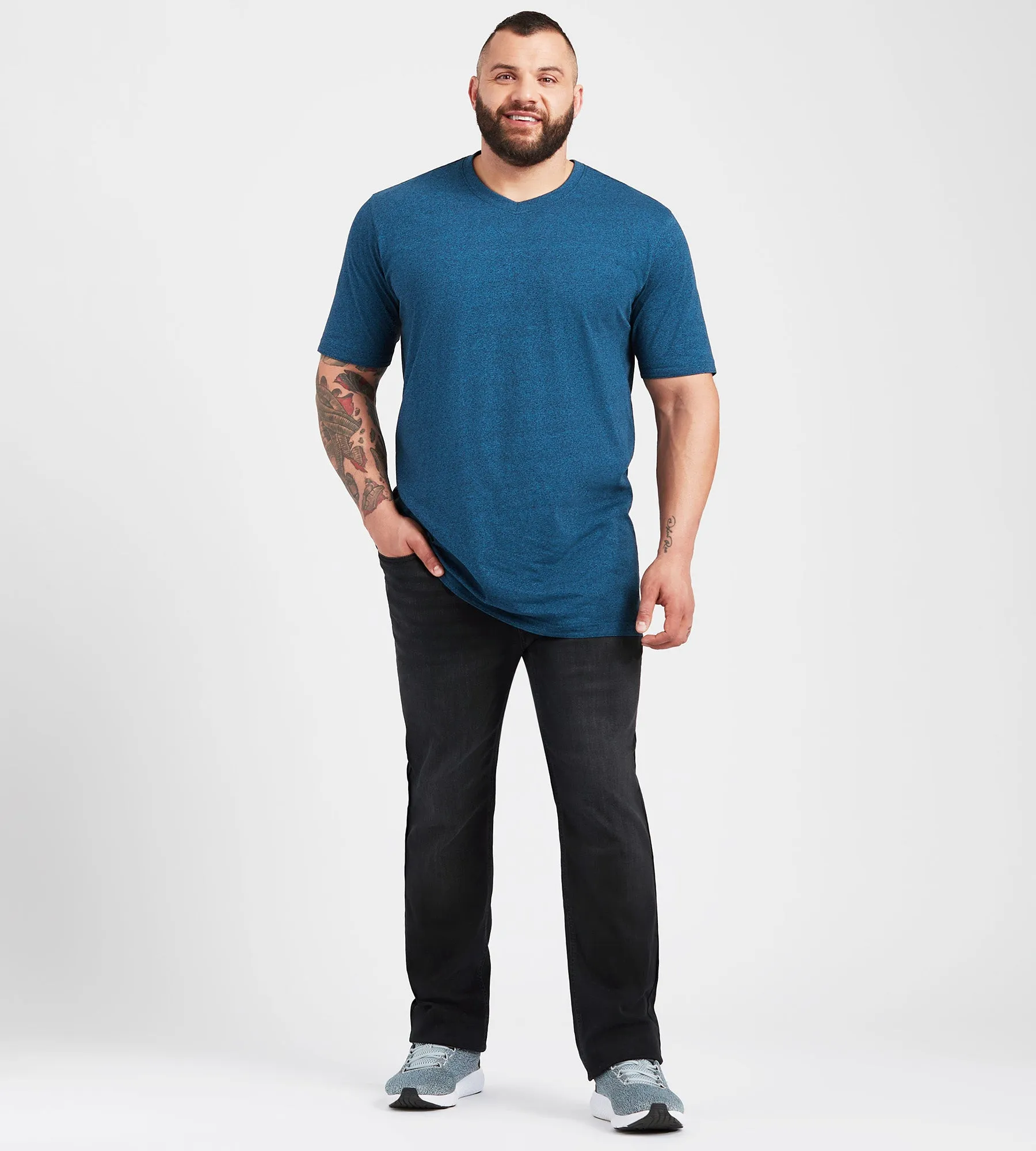 Ultimate V-Neck Marled Tee sold by George Richards product image thumbnail 3