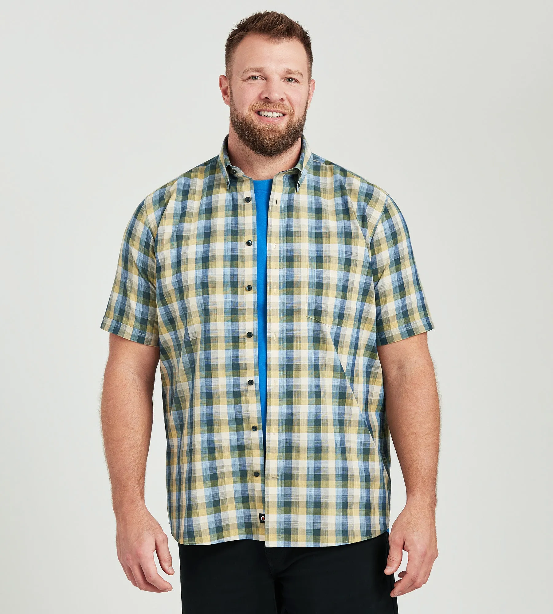 Easy Care Plaid Casual Shirt sold by George Richards