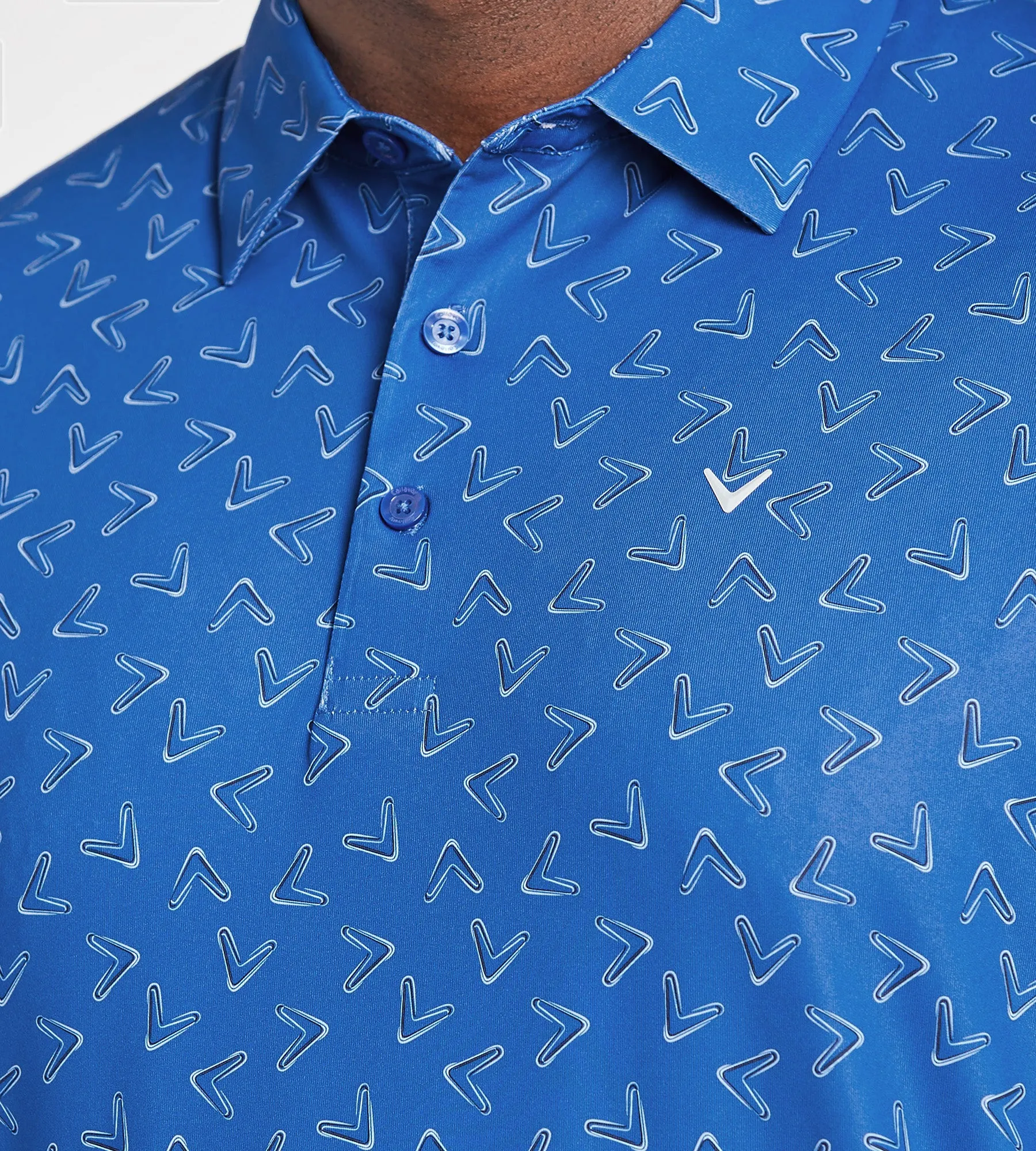 Large Chevron Printed Polo sold by George Richards product image thumbnail 2