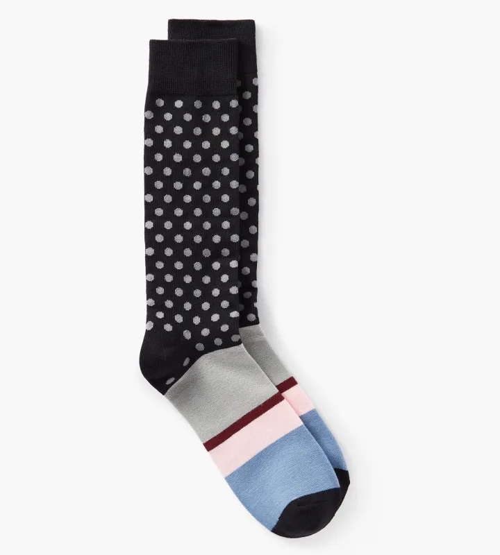 Polka Dot Stripes Socks sold by George Richards