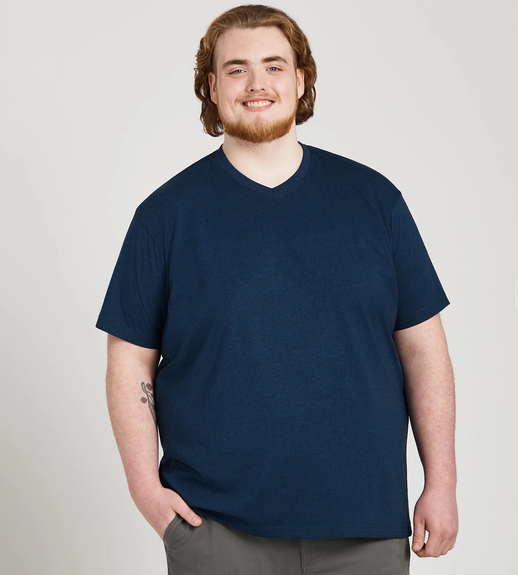 Ultimate V-Neck Marled Tee sold by George Richards product image thumbnail 2