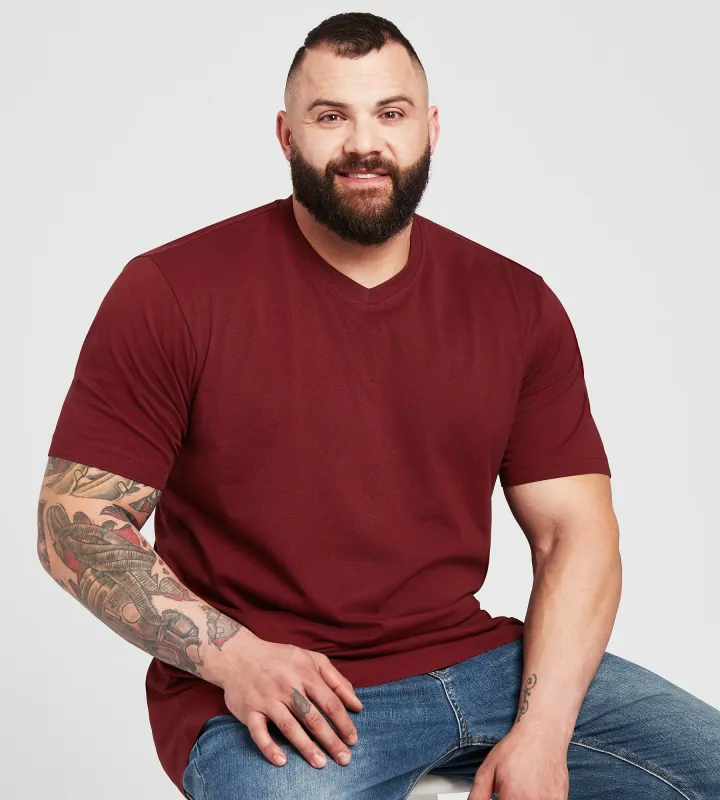 Ultimate V-Neck Marled Tee made by George Richards