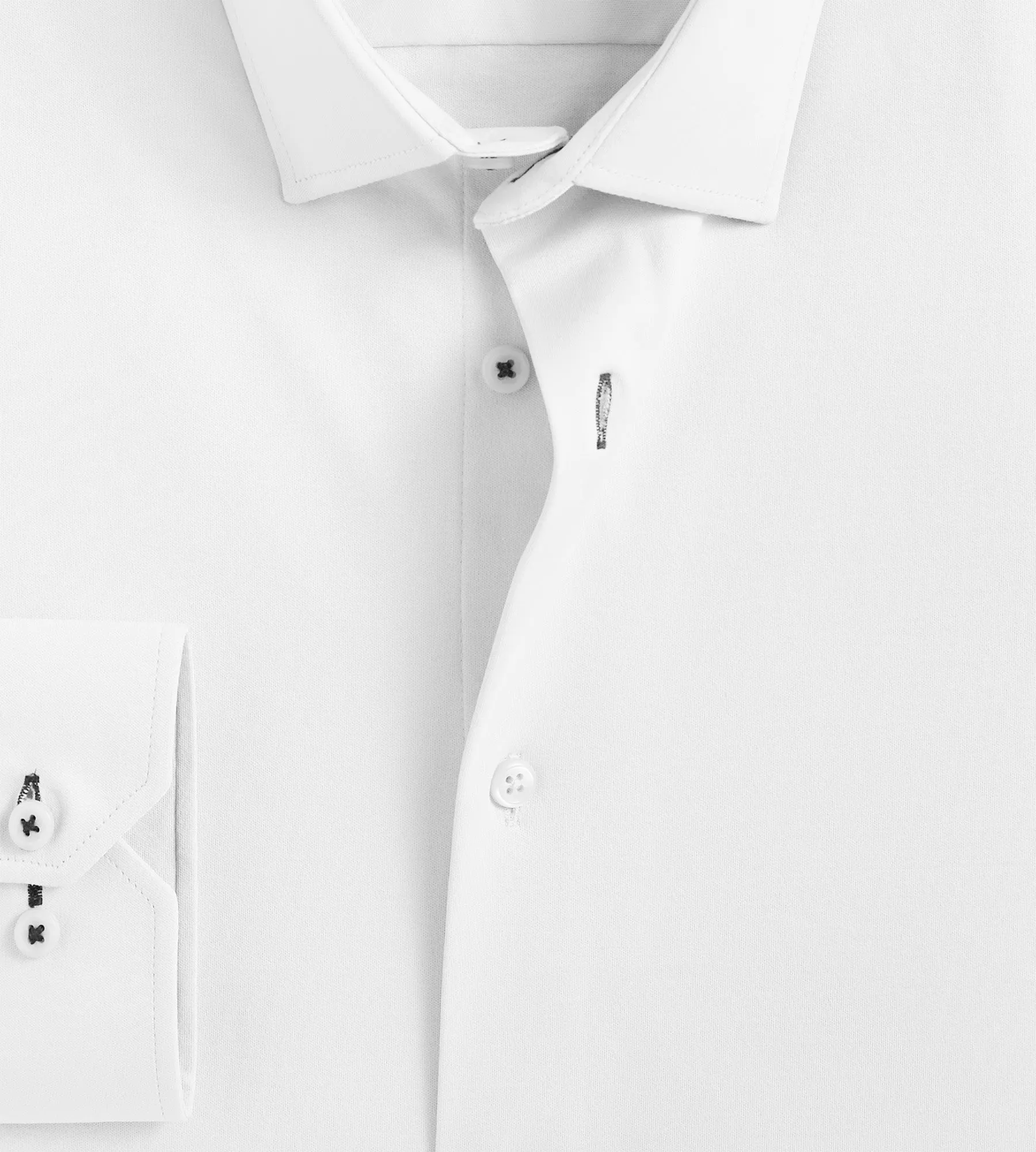 360 Stretch Solid Dress Shirt sold by George Richards product image thumbnail 4
