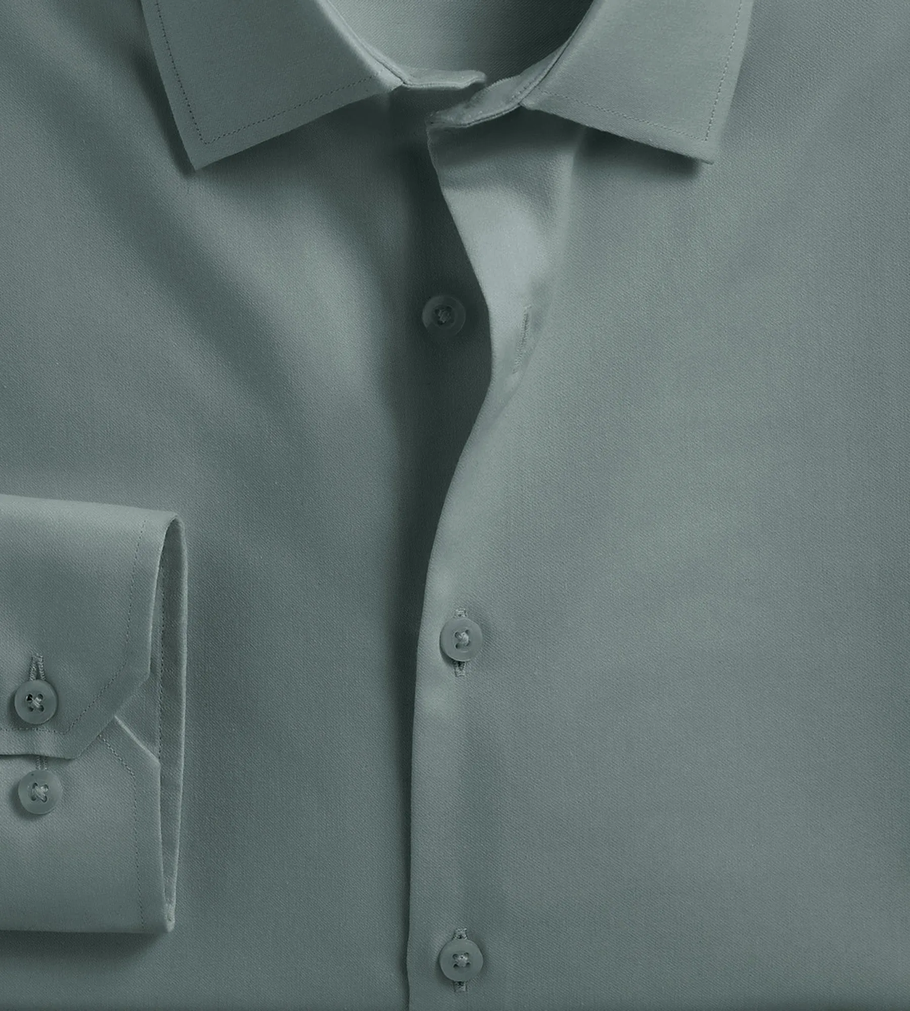 Classic Fit Non-Iron Sateen Dress Shirt sold by George Richards product image thumbnail 3