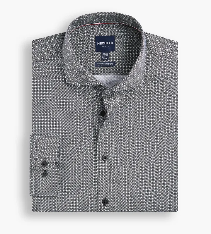 Non-Iron Geo Print Dress Shirt sold by George Richards