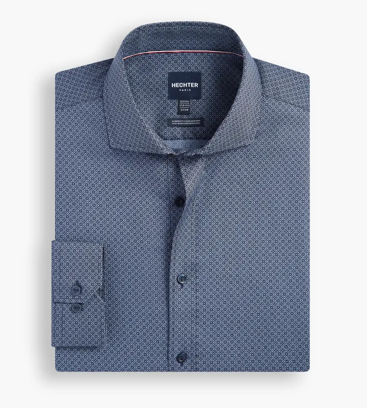 Non-Iron Geo Print Dress Shirt sold by George Richards