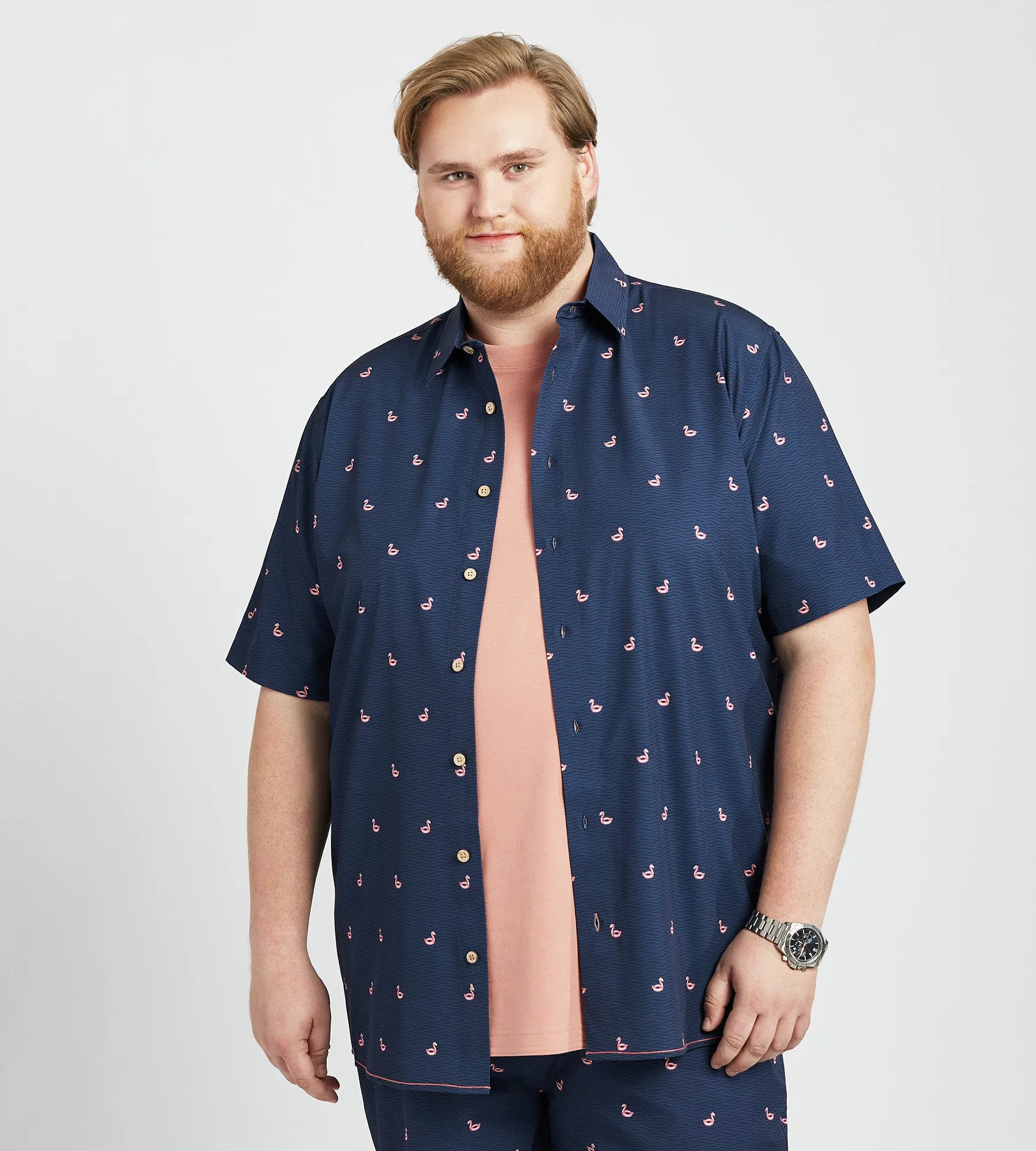 Allover Flamingo Print sold by George Richards