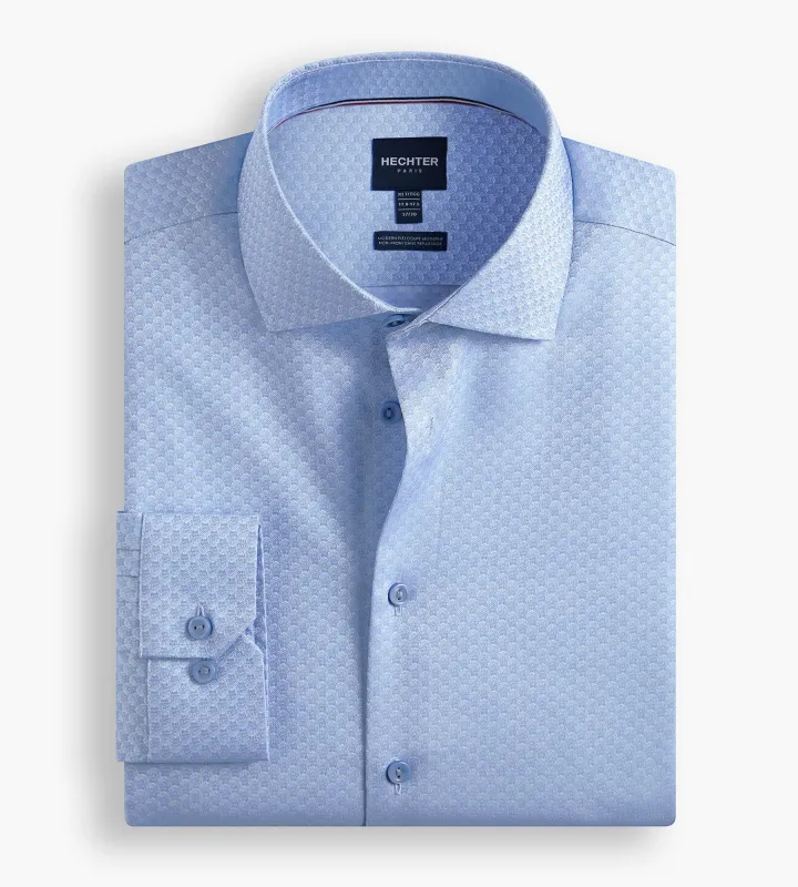 Jacquard Non-Iron Dress Shirt sold by George Richards