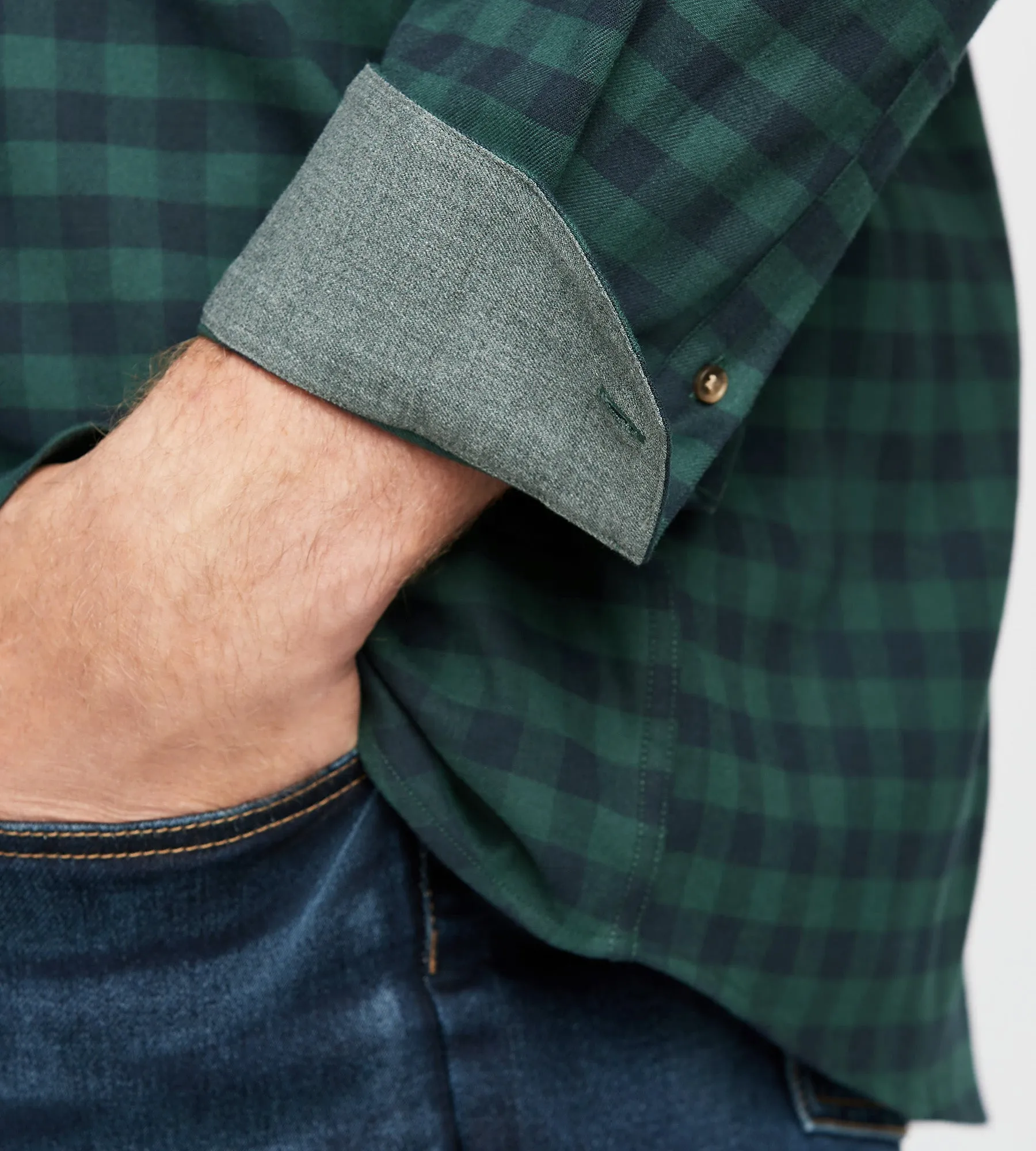 Plaid Flannel Shirt sold by George Richards product image thumbnail 3