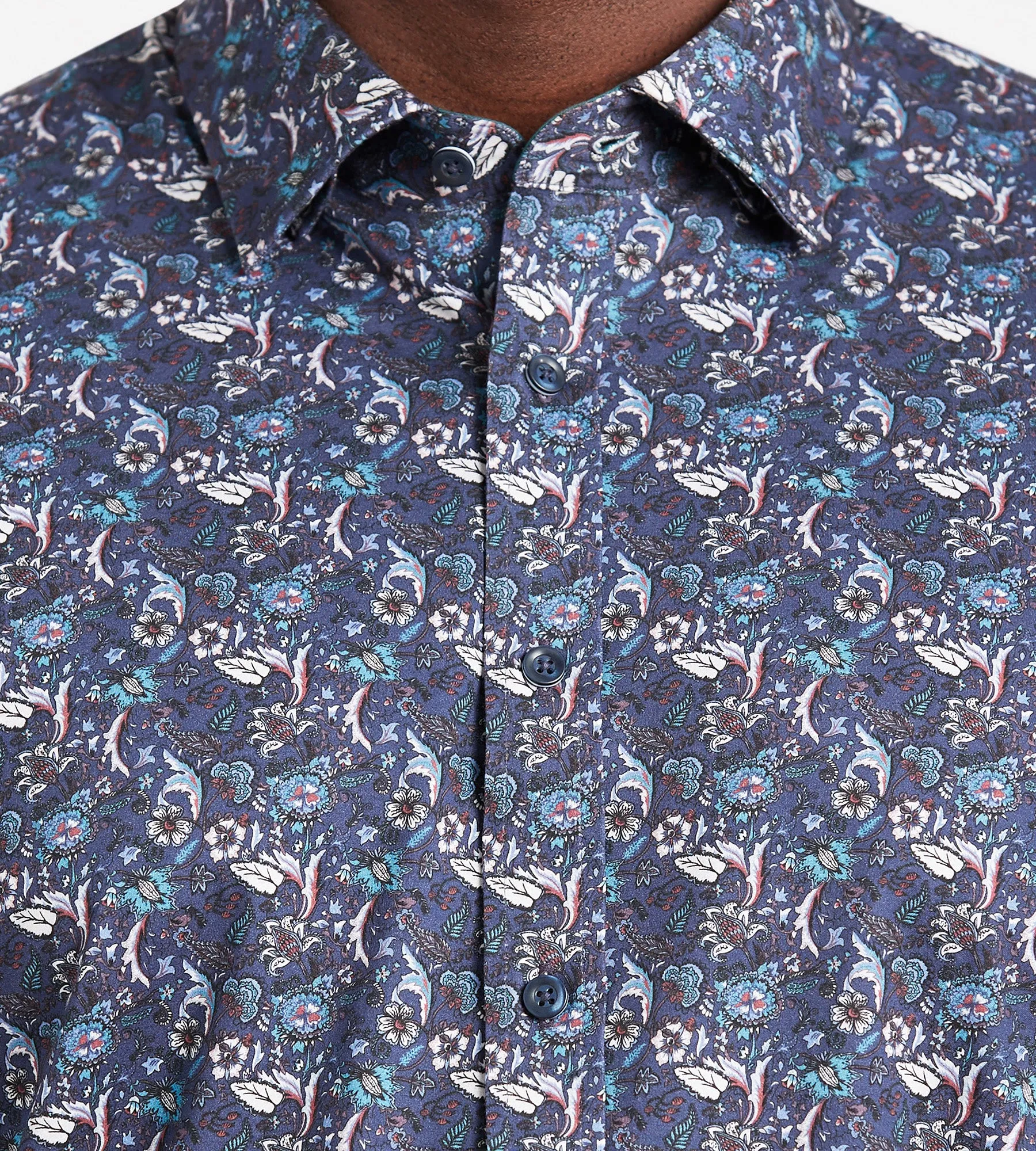 360 Stretch Floral Print Shirt sold by George Richards product image thumbnail 2