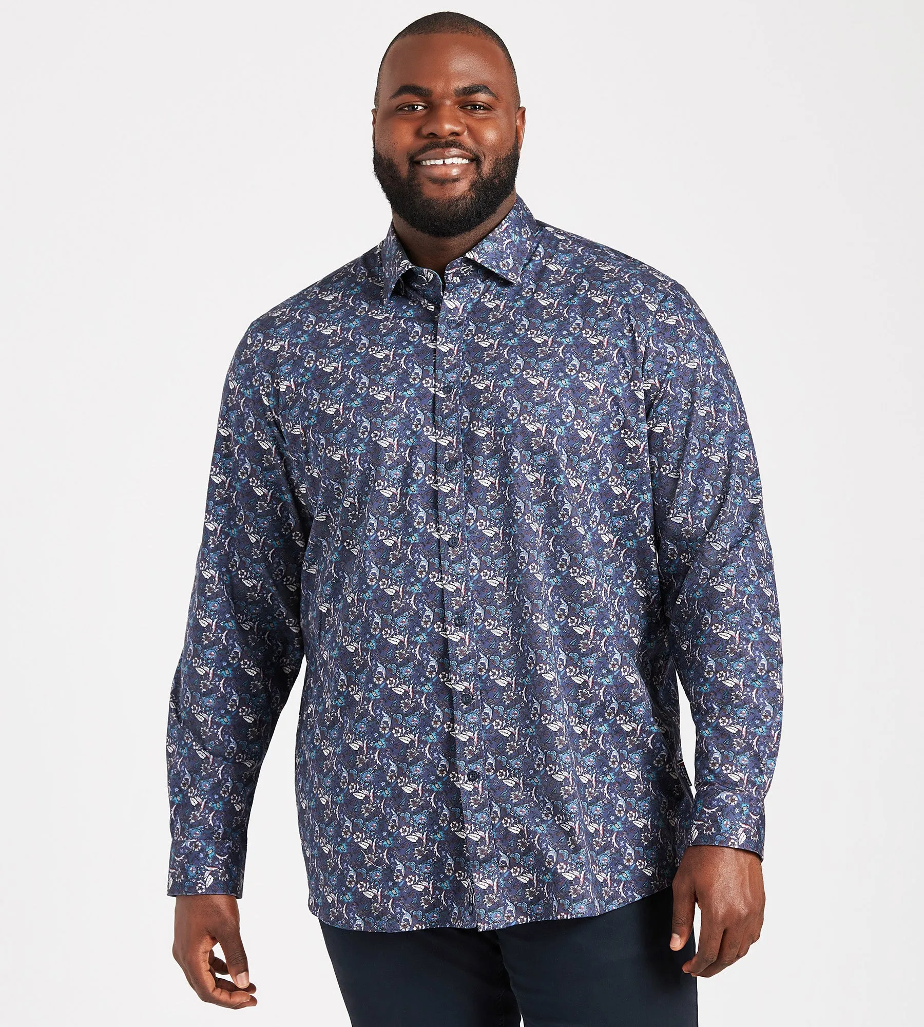 360 Stretch Floral Print Shirt sold by George Richards
