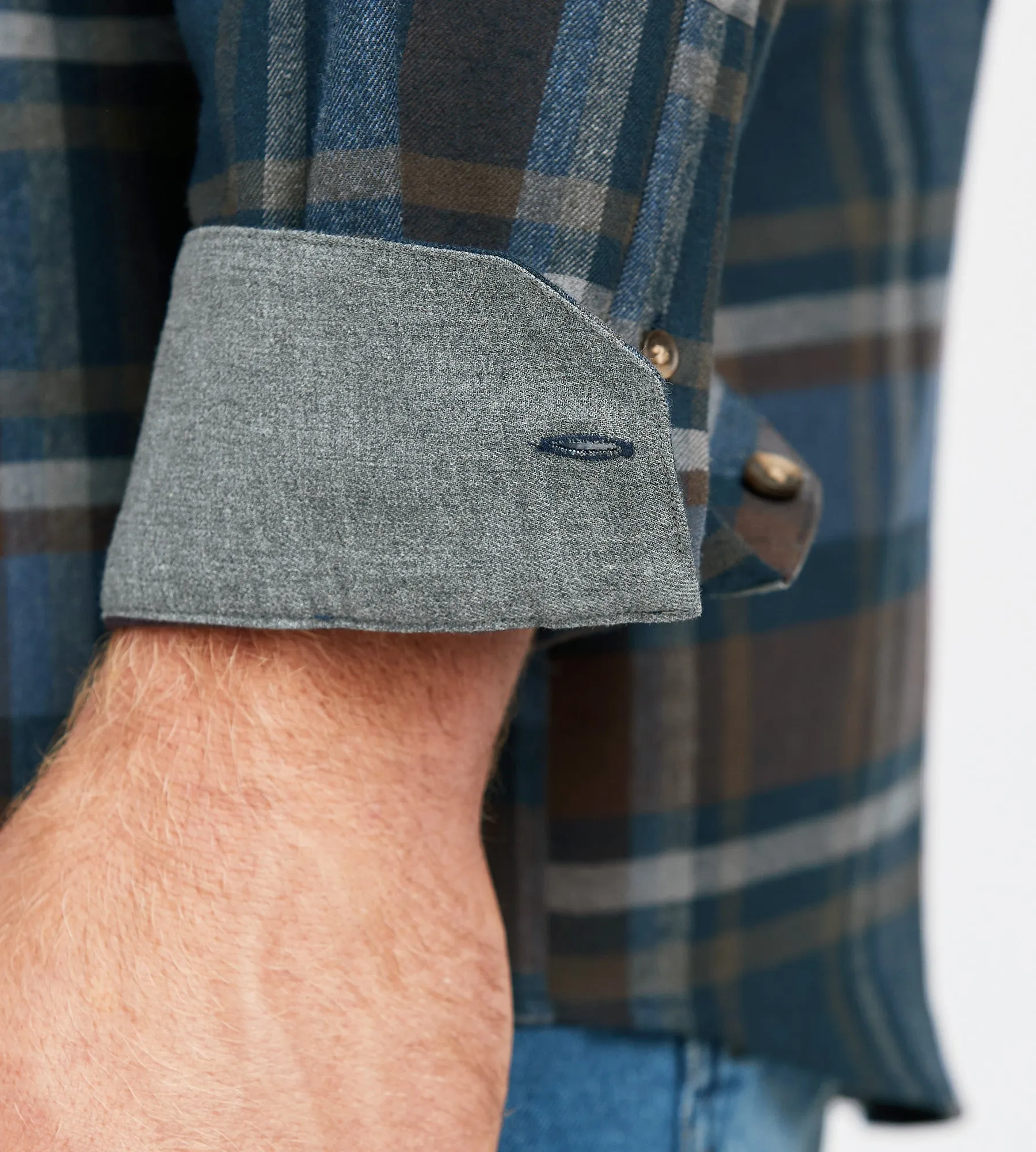 Plaid Flannel Shirt sold by George Richards product image thumbnail 3