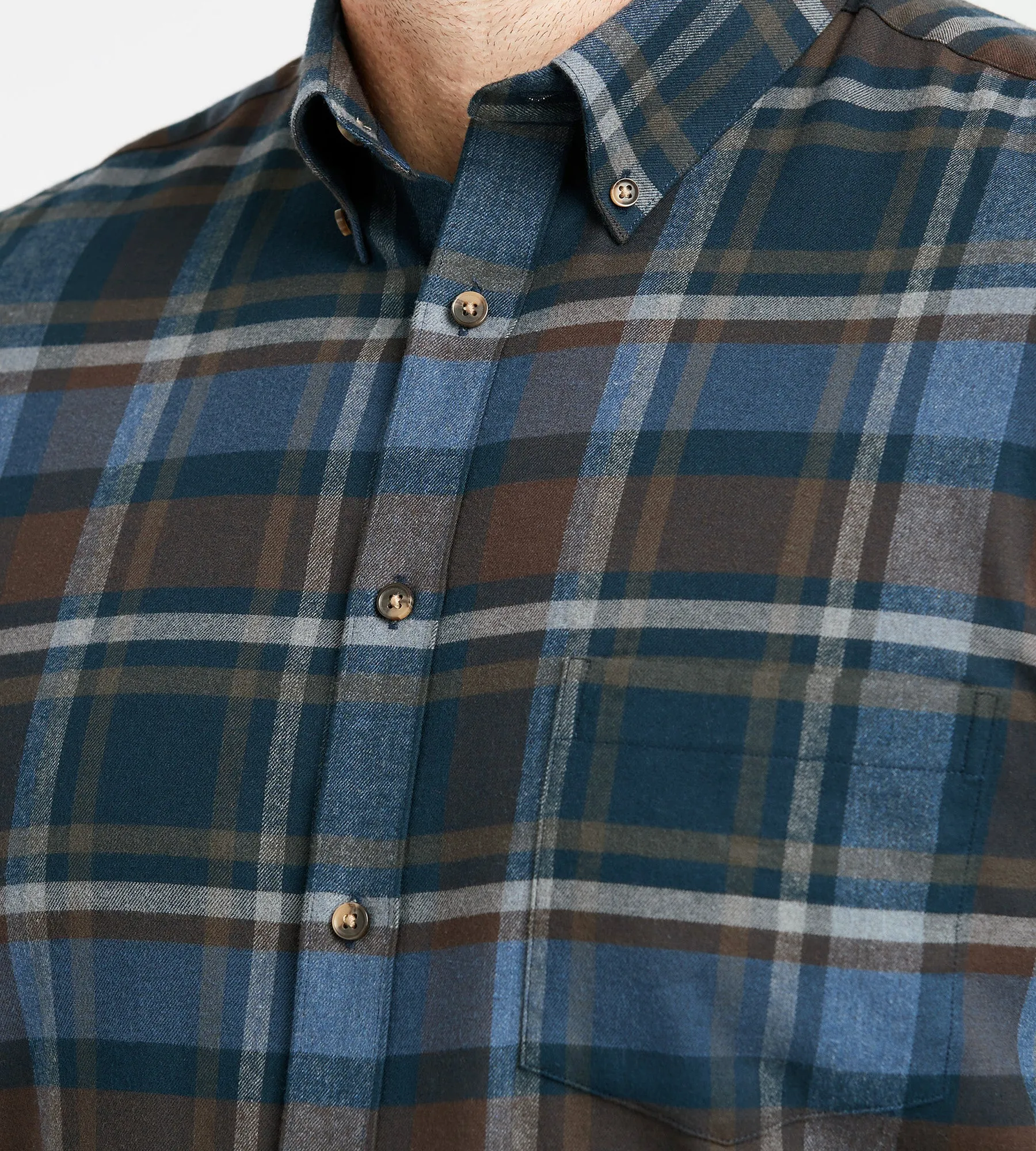 Plaid Flannel Shirt sold by George Richards product image thumbnail 2