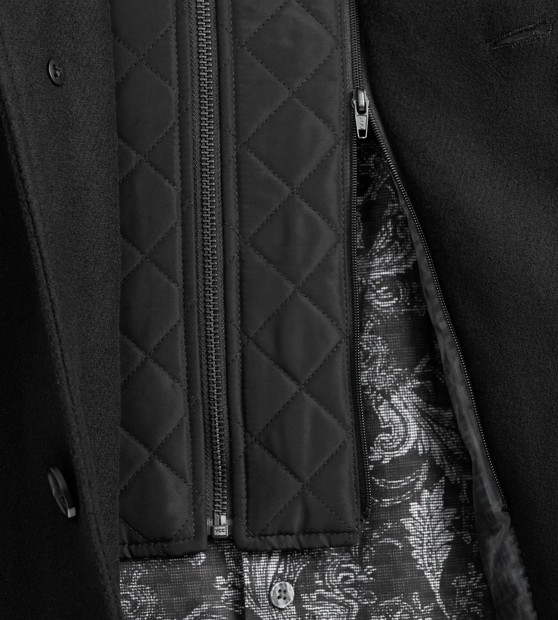 Funnel Collar Wool Blend Coat sold by George Richards product image thumbnail 4