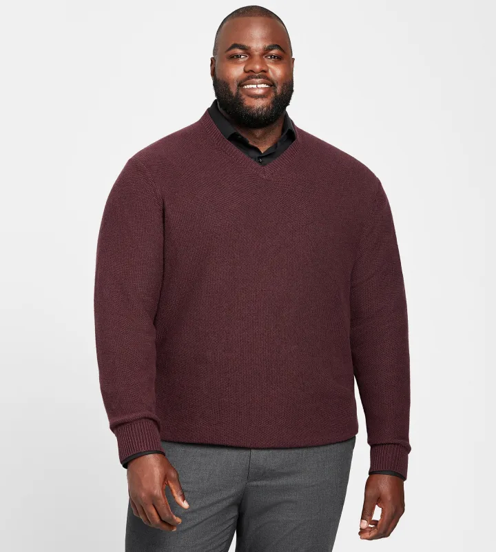 Jermyn & Bond Cotton Merino V-Neck Sweater sold by George Richards