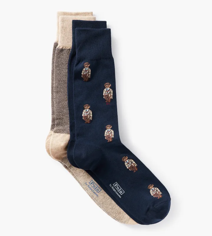 2-Pack Bear Herringbone Socks sold by George Richards