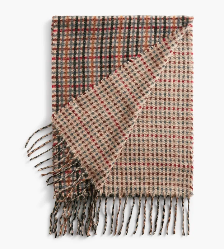 Gingham Check Scarf sold by George Richards