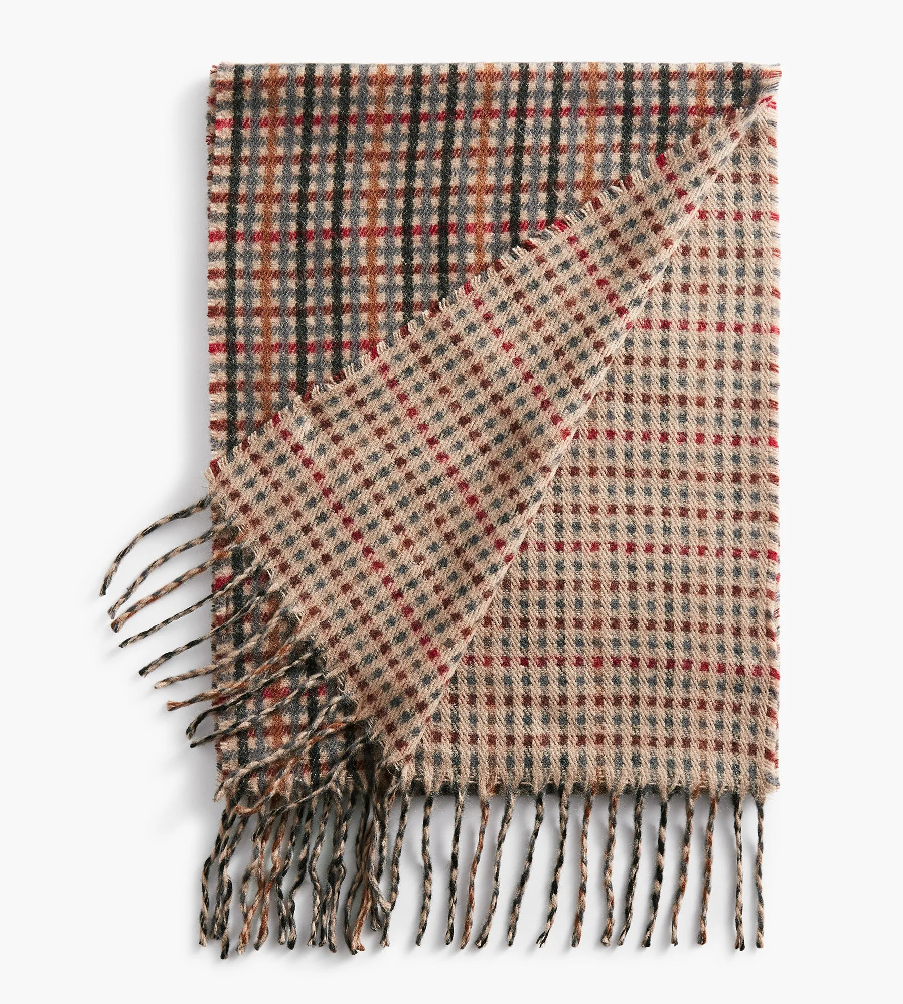Gingham Check Scarf sold by George Richards