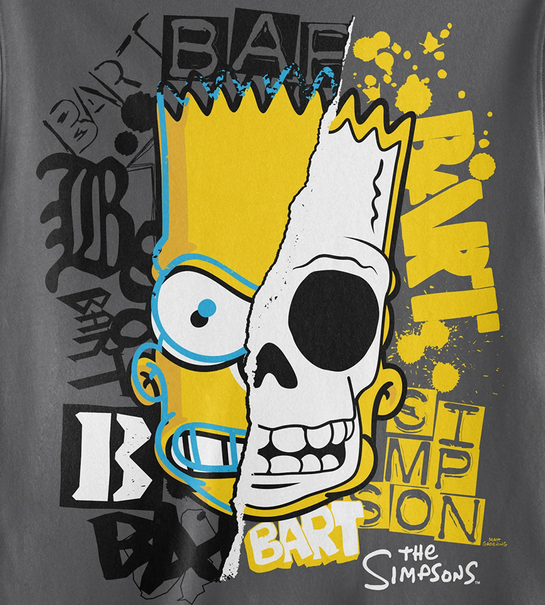Bart Skull Graphic Tee sold by George Richards product image thumbnail 2