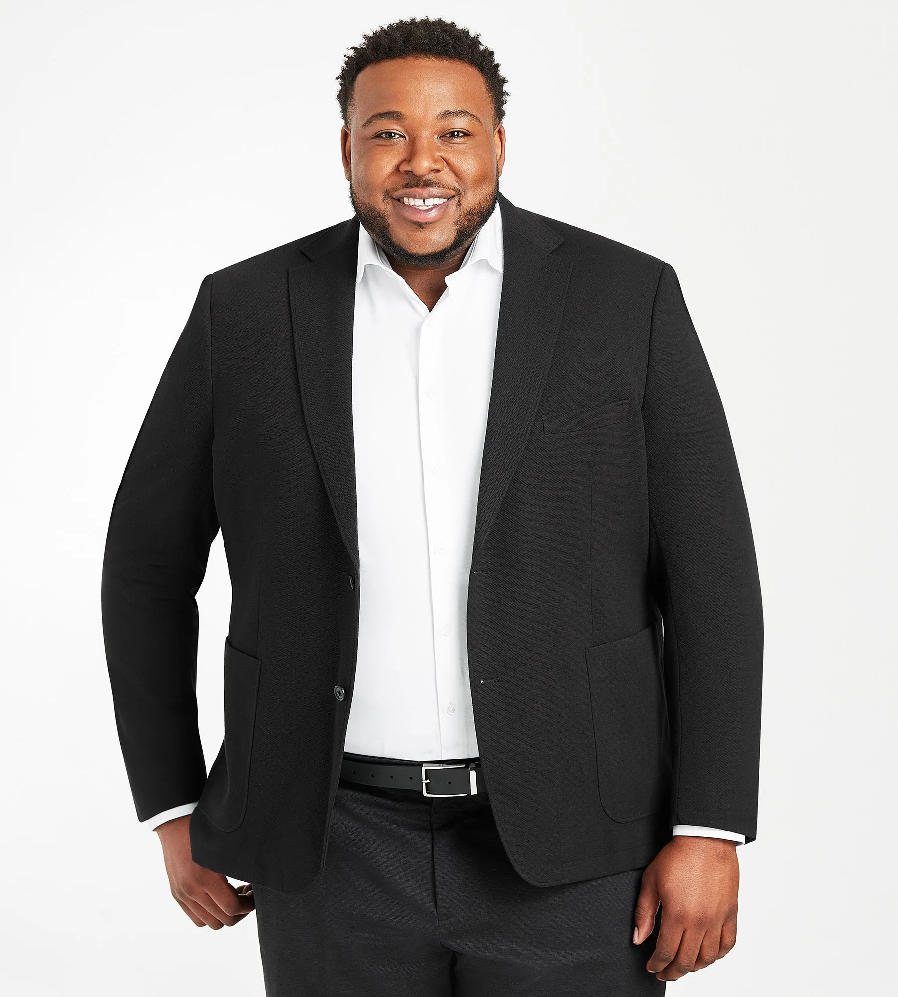 Modern Fit Textured Knit Sport Jacket sold by George Richards