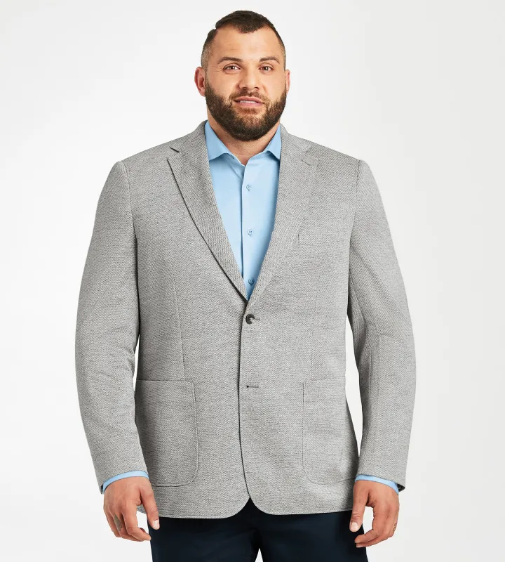 Modern Fit Solid Knit Sport Jacket sold by George Richards