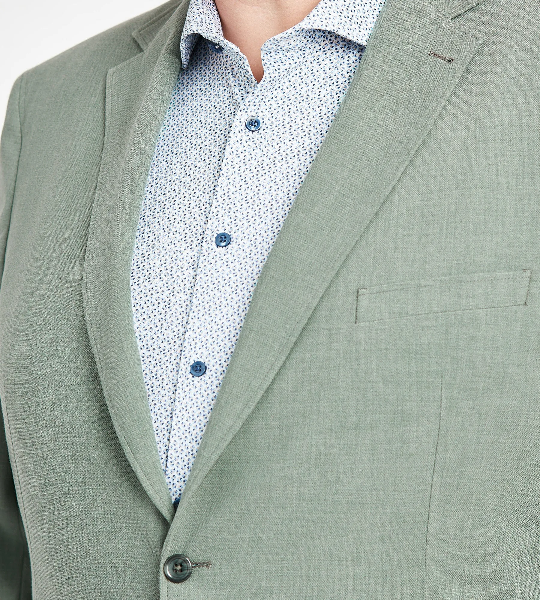 Modern Fit Solid Woven Sport Jacket sold by George Richards product image thumbnail 2
