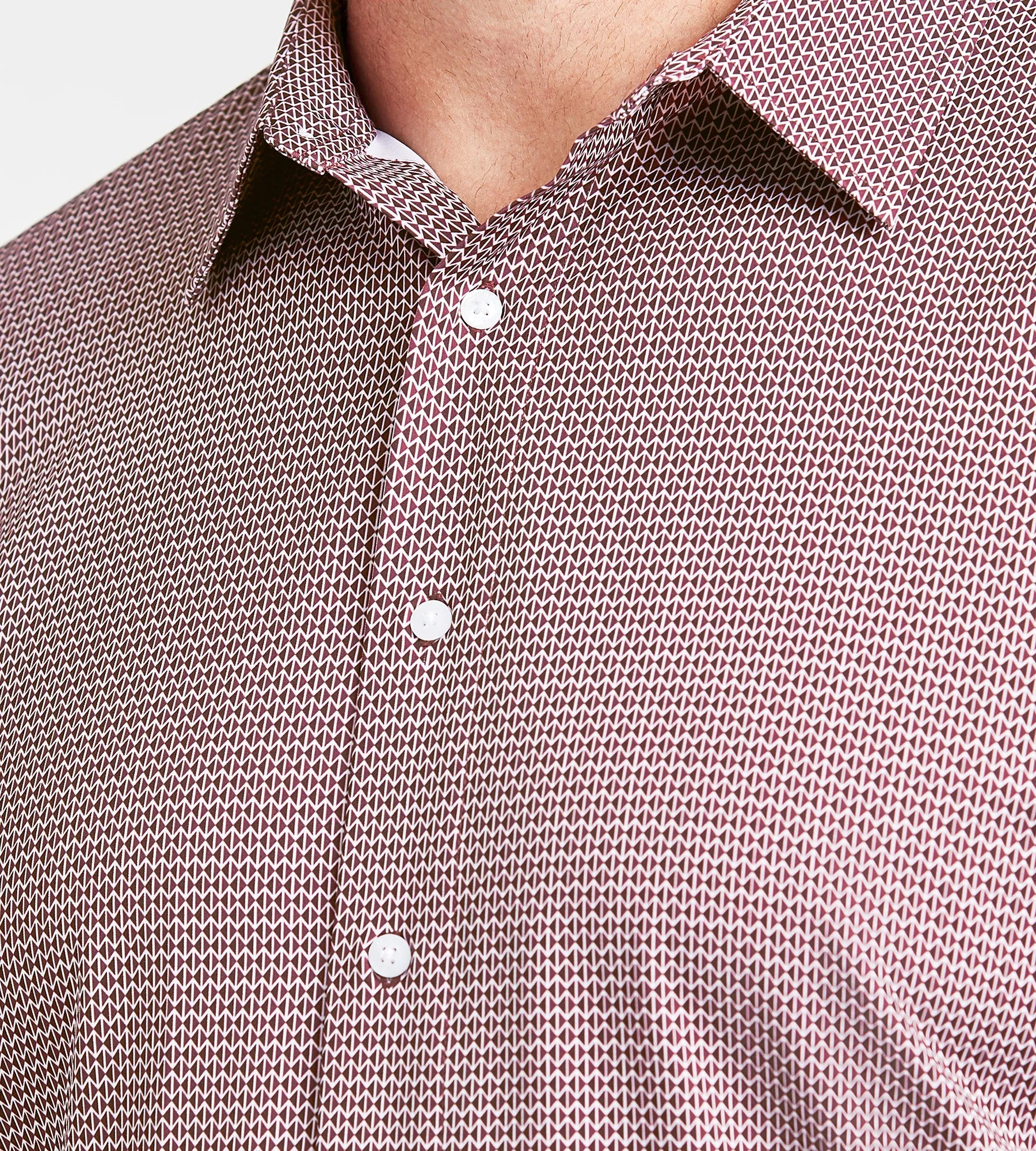 4-Way Stretch Geo Print Shirt sold by George Richards product image thumbnail 2