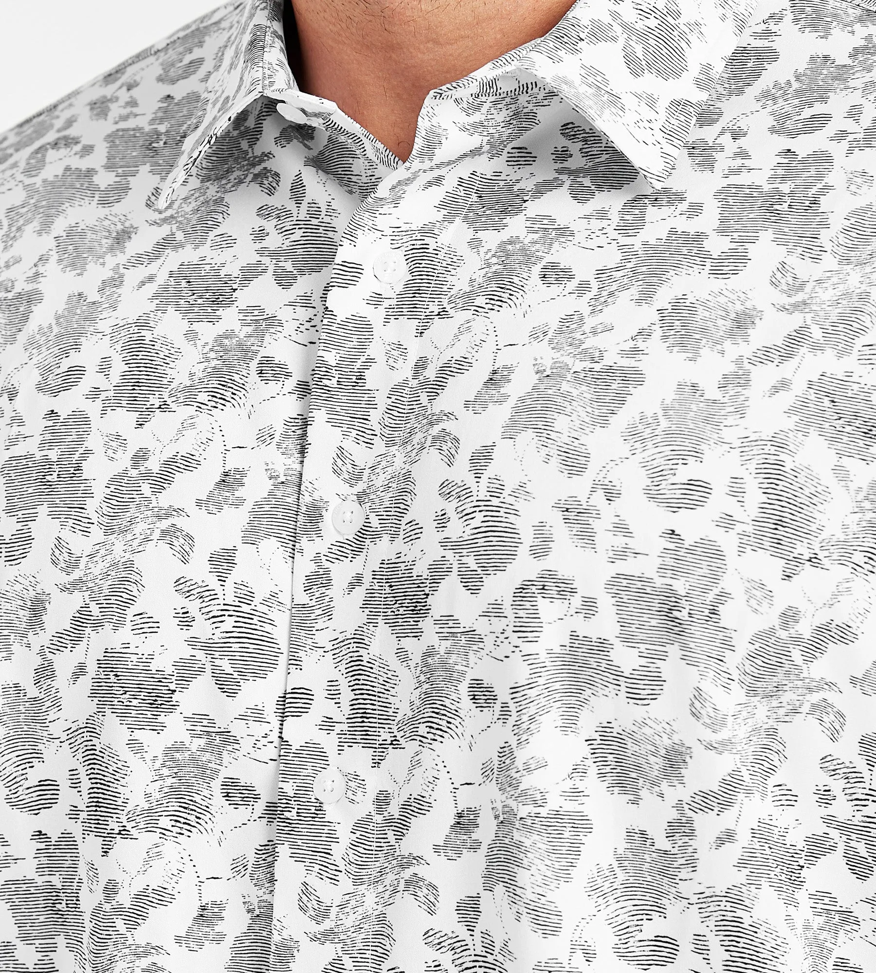4-Way Stretch Geo Print Shirt sold by George Richards product image thumbnail 2