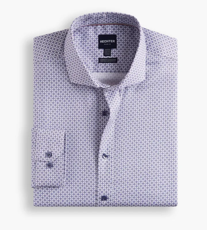 Non-Iron Geo Print Dress Shirt sold by George Richards