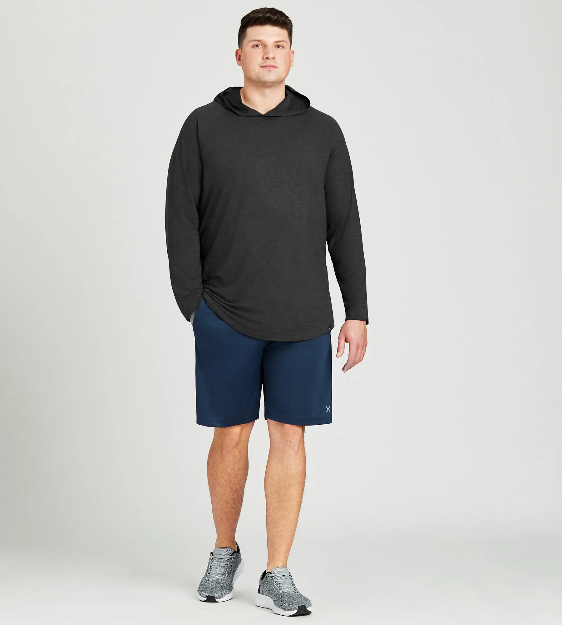 Long Sleeve Hooded Tee sold by George Richards product image thumbnail 4