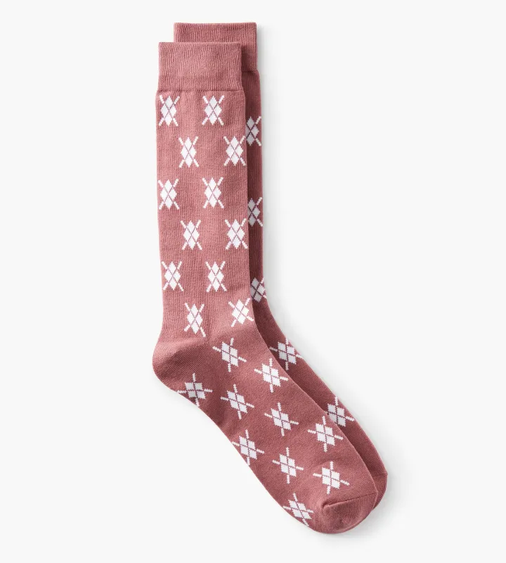 Argyle Diamond Socks sold by George Richards