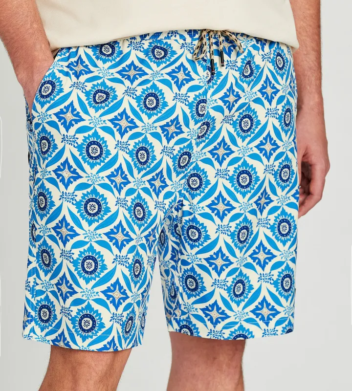 Tile Print Swim Short sold by George Richards