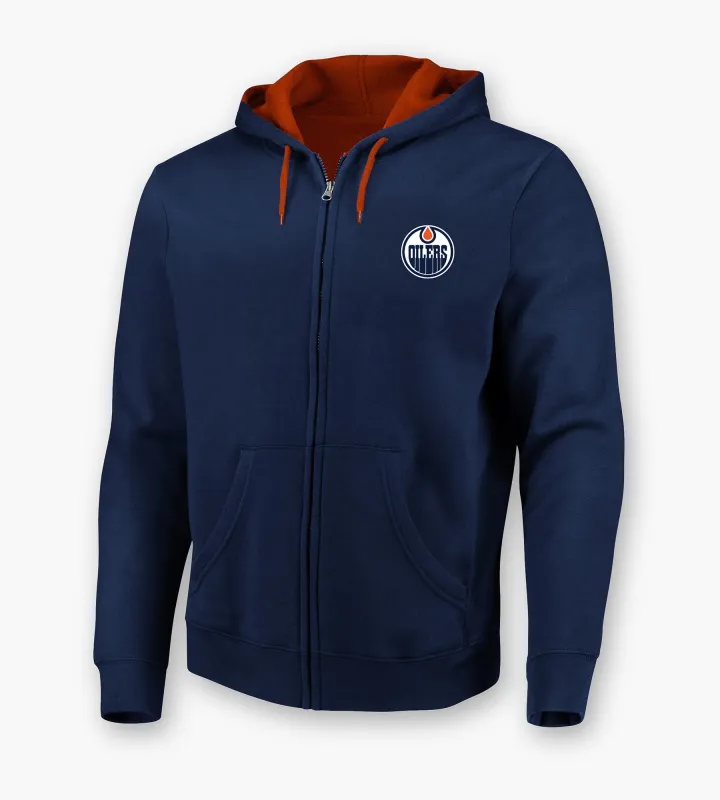 Edmonton Oilers NHL Full Zip Hoodie sold by George Richards