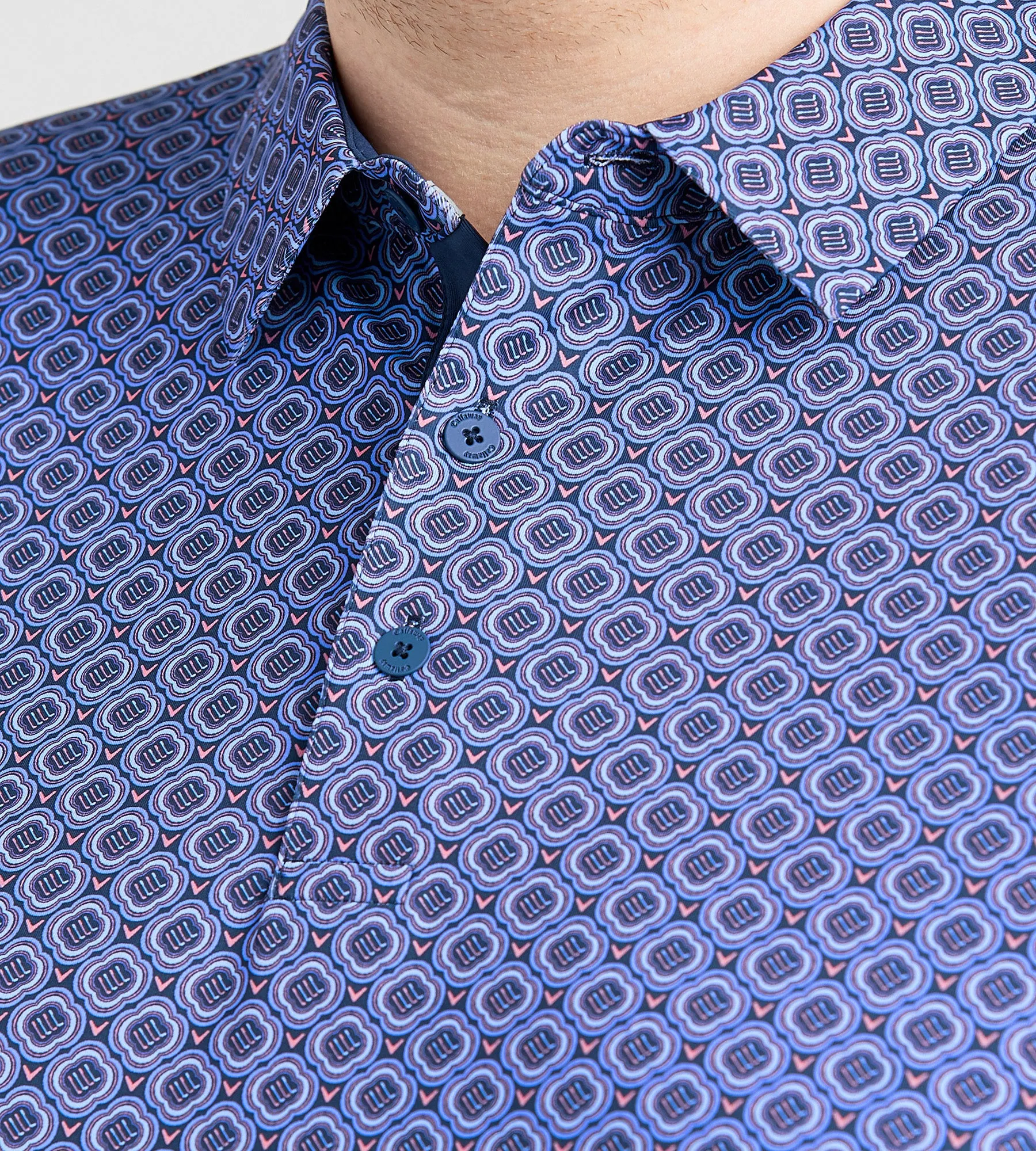 Golf Club Geo Print Polo sold by George Richards product image thumbnail 2