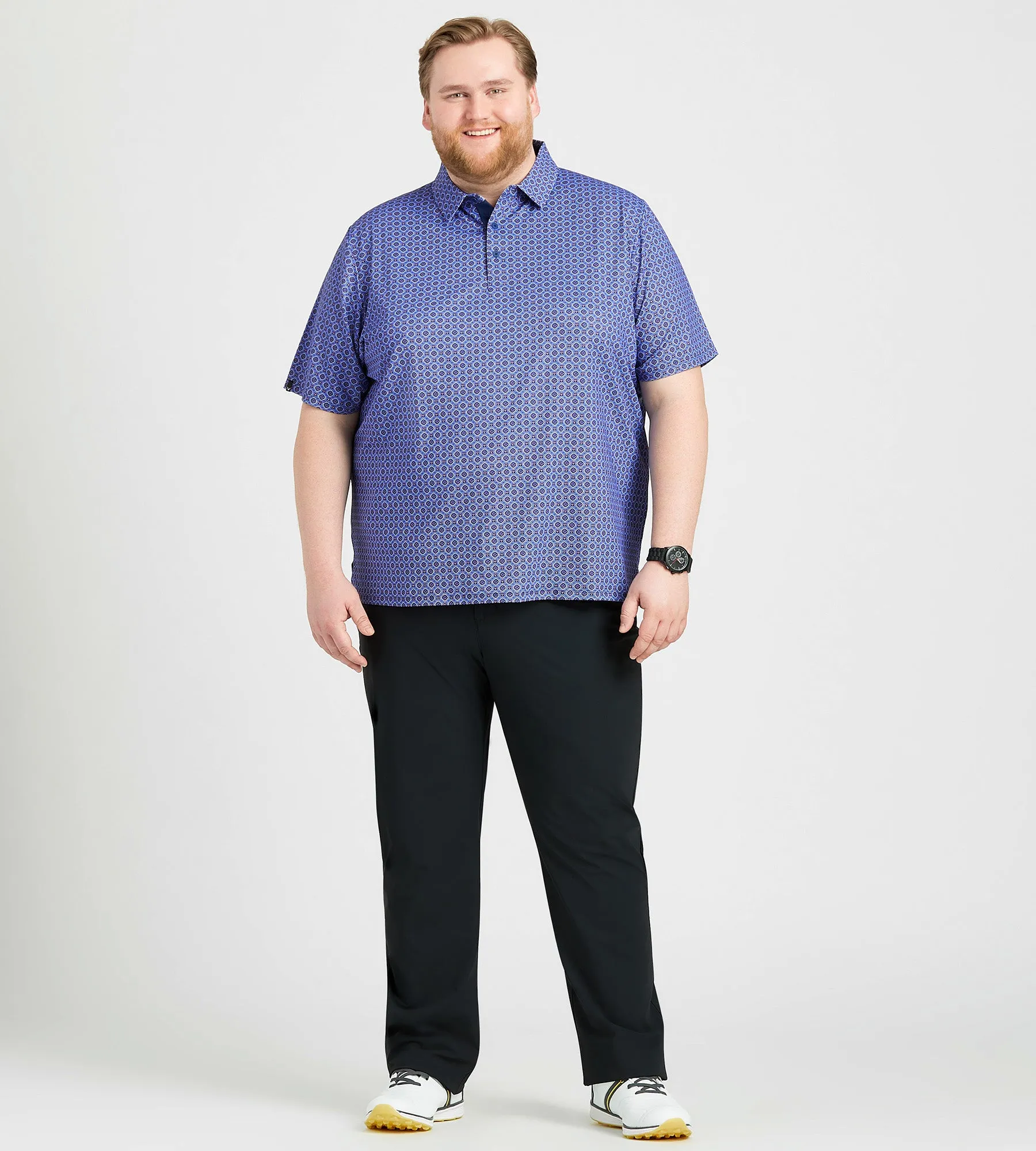 Golf Club Geo Print Polo sold by George Richards product image thumbnail 3